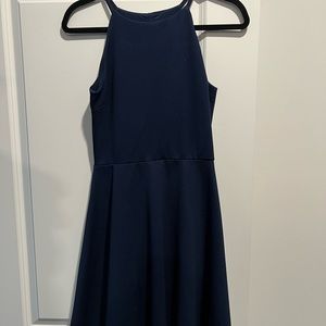 Love ady navy blue skater dress